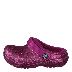 Classic Lined Glitter Clog T Fuchsia Fun/multi