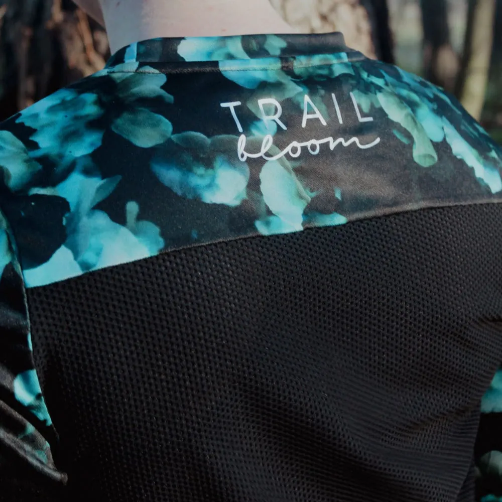Ladies MTB Jersey - Large Floral Print Long Sleeve