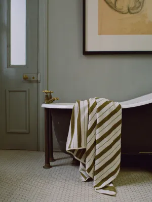 Madison Bath Sheet - Caper/Chalk