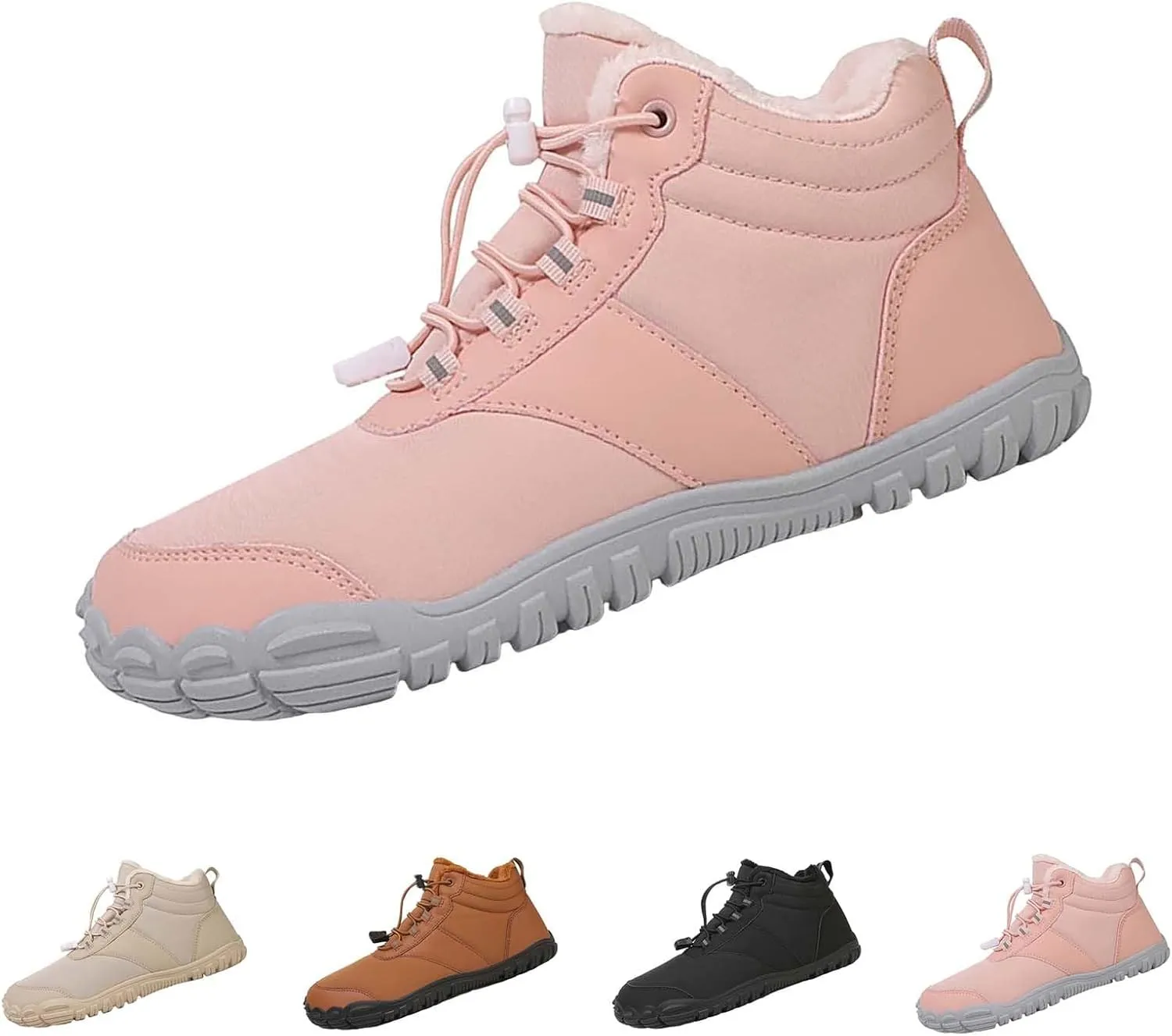 Men Work Boots Waterproof Hiking Sneakers Comfortable Warm Women's Working Shoes Insulated Waterproof Outdoor Shoes Leather Comfortable Hike Grounded Footwear