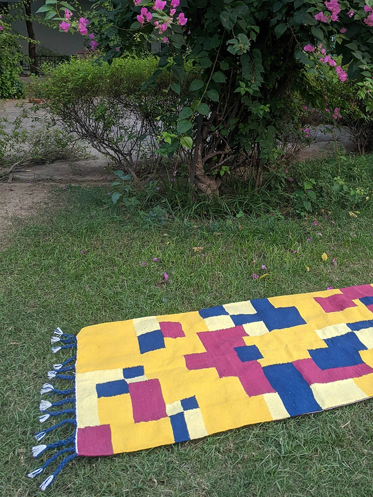 Oasis Dhurrie Runner Yellow