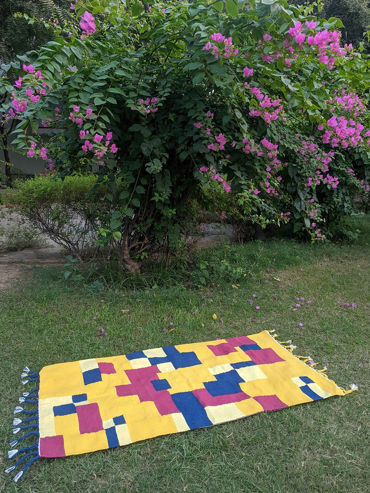 Oasis Dhurrie Runner Yellow
