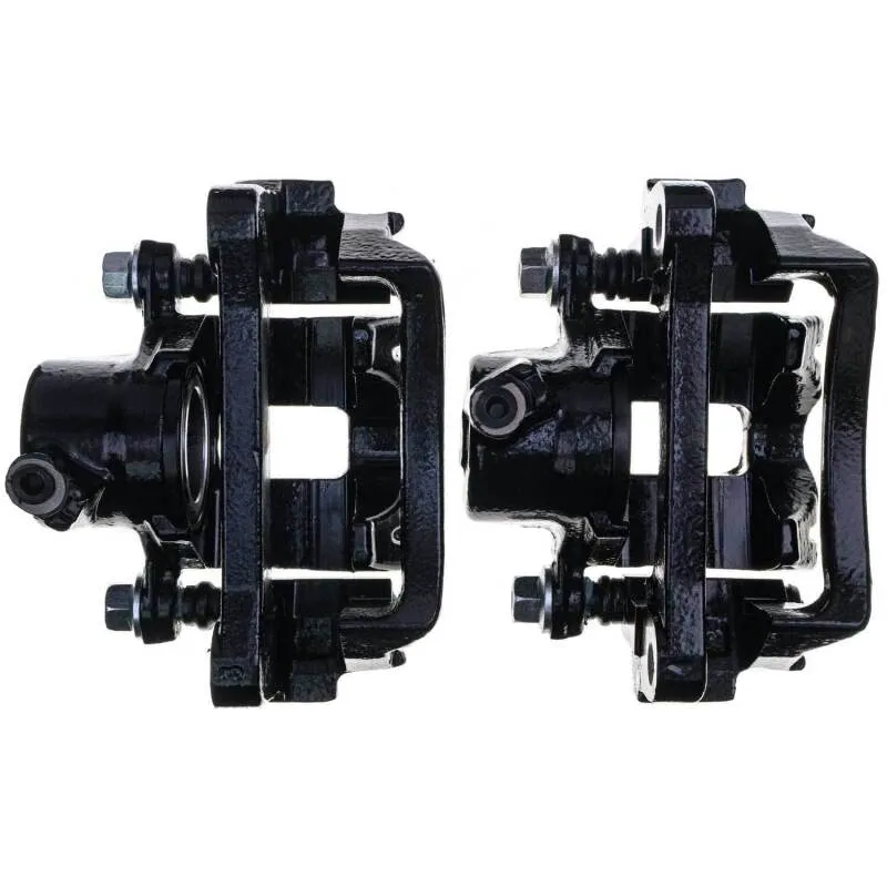 Power Stop 10-23 Lexus GX460 Rear Black Caliper - Pair w/Bracket