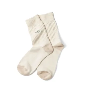 Rototo Womens Multi Stripe Sock Ivory